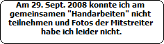 4. Treffen zum Handarbeiten am 14. Mai 2007 bei Jgerlatein